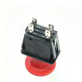 Red PTO Push Switch Durable Heat Resistant Shell 10A 14VDC Rating For Lawn Mowers Tractors Farm Equipment Qme Default Title
