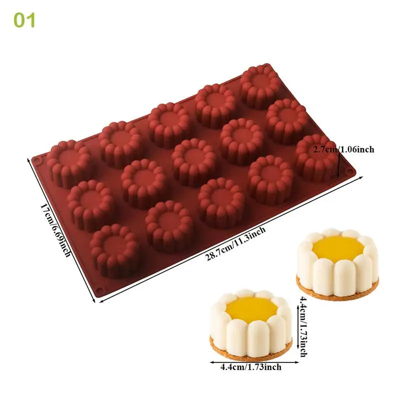Round Silicone Cake Mold Cylinder Shape Flexible Reusable Baking Tray Qme 1