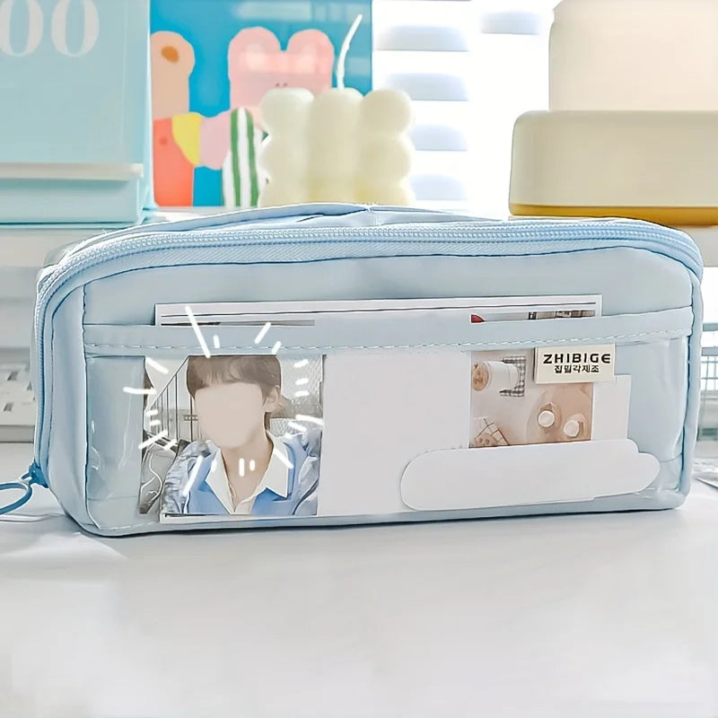 1 Large Capacity Pencil Case Backpack Stationery Box Multifunctional Qme