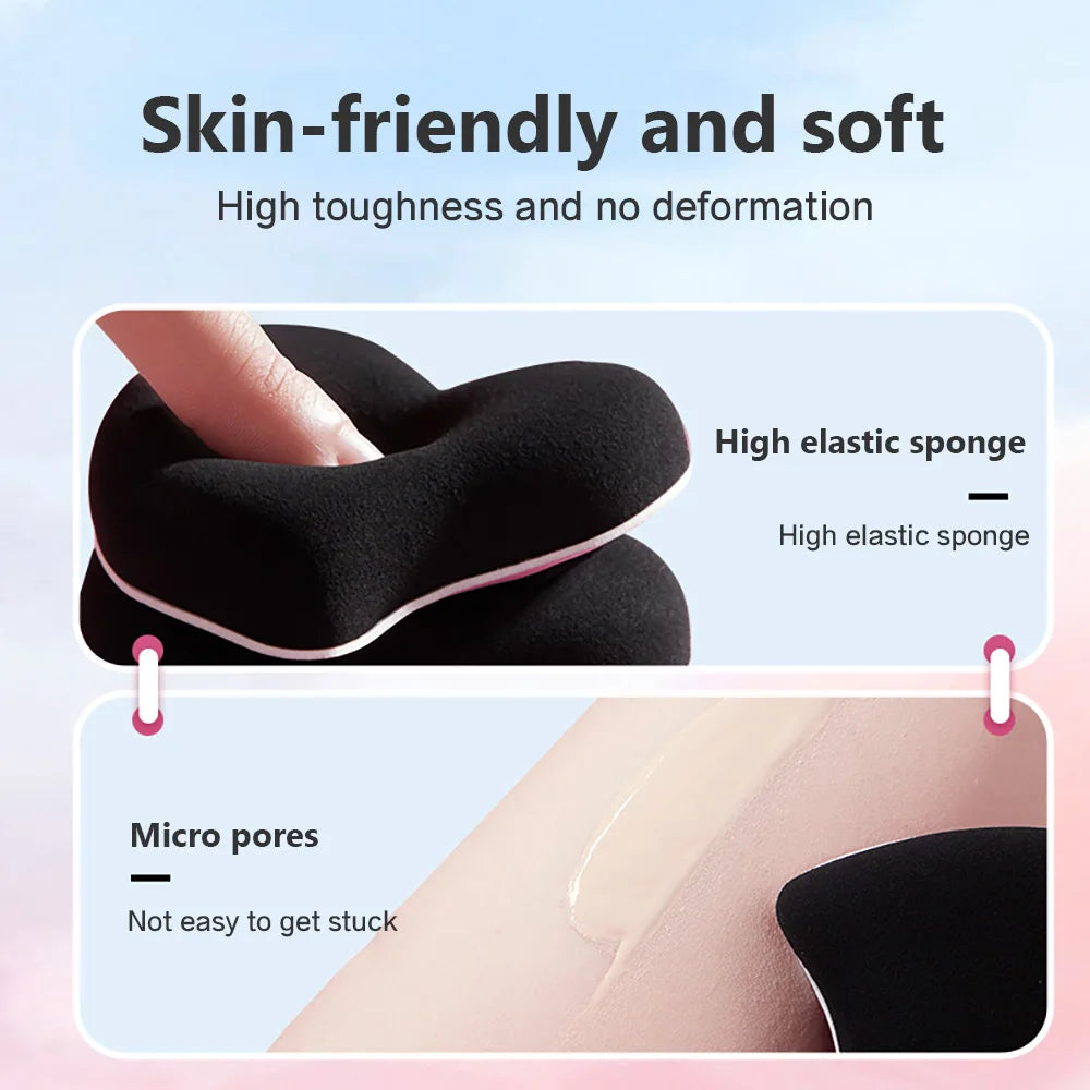 ROCK SWEET Flat Foundation Brush Sponge Puff Soft Reusable Powder Qme