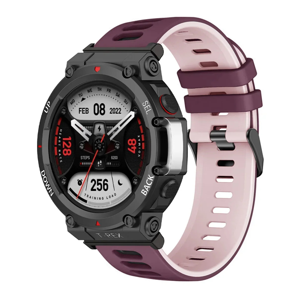 Soft Silicone Strap For Huami Amazfit T-Rex 3 Smart Watch Band Sports Bracelet For Xiaomi Amazfit T-Rex/T-Rex2 Correa Wristband Qme WRP Amazfit T-Rex 2Ultra