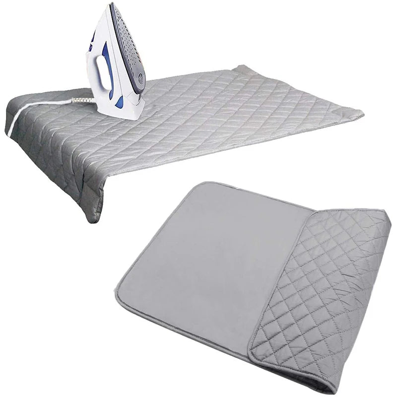 Table Top Ironing Mat Laundry Pad Portable Travel Clothes Protector Board Press Heat Blanket Iron Board Alternative Cover Qme