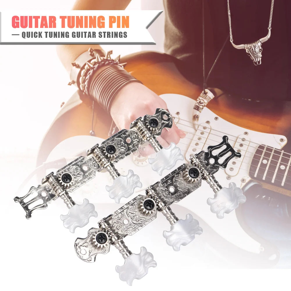 Classical Guitar Machine Head Tunings Key Left Right Hand Acoustics Guitar Tuner Qme