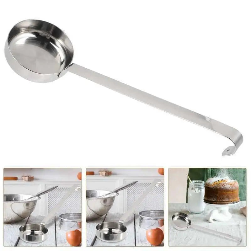 Serving Spread Cream Tool Stainless Steel Pizza Sauce Spoon Baking Qme