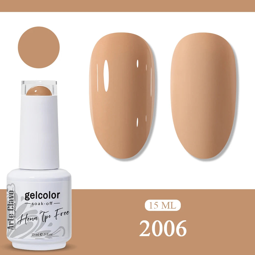 Arte Clavo Rainbow Gel Nail Polish Semi Permanent Art UV LED Lamp