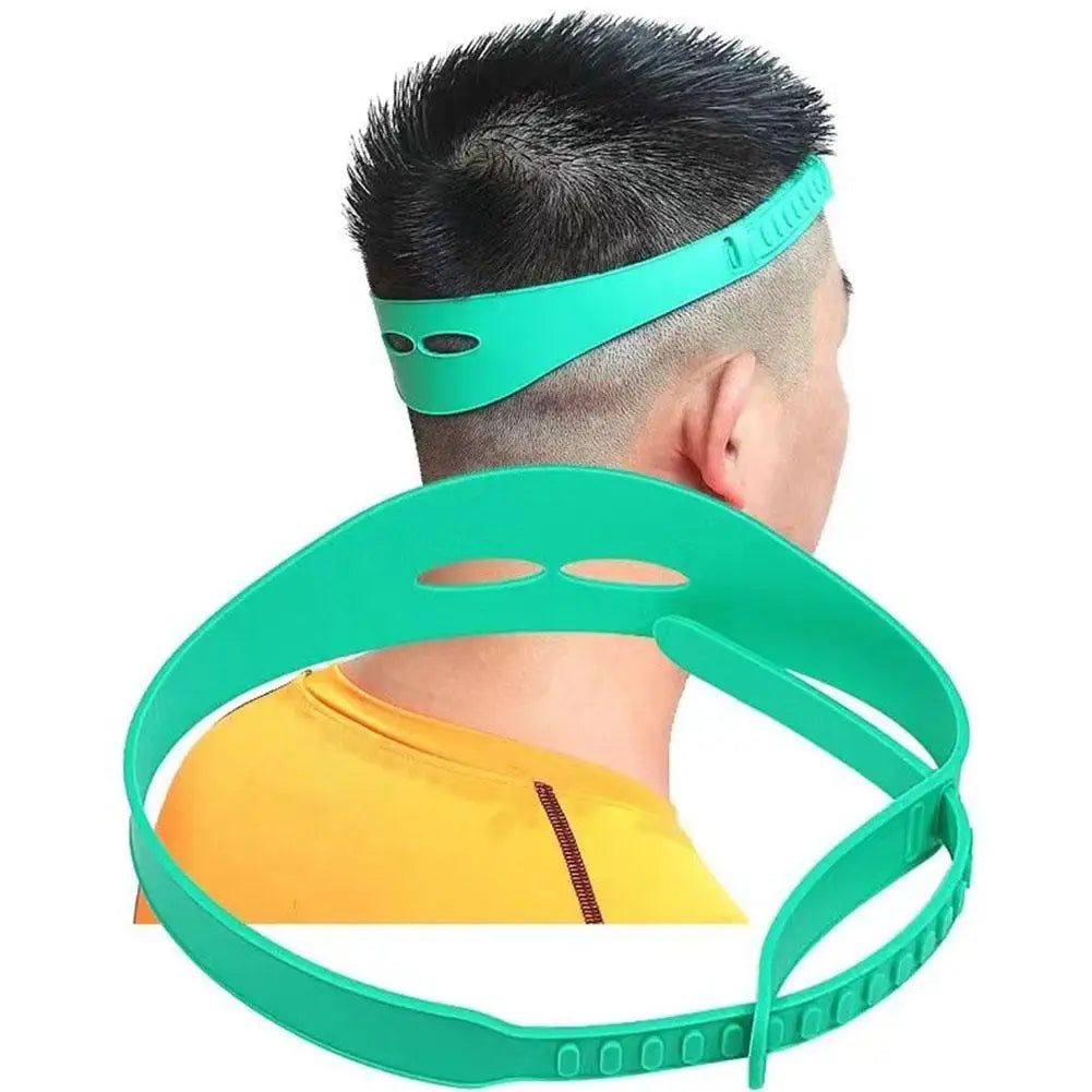 1PCS Adjustable Haircut Shaving Template DIY Curved Hair Headband Home Cutting Guide Silicone Hair Styling Trimming Tool B9H2 Qme
