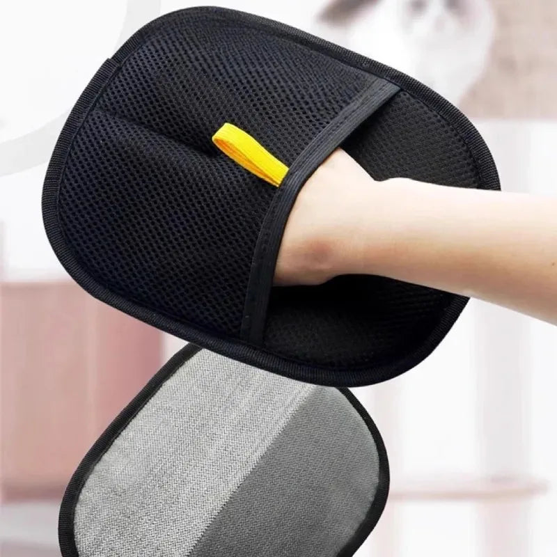 A Double-Sided Pet Grooming Gloves for Cats And Dogs - Kitten Cleaning Tool Dog Deshedding Brush Pet Hair Removal Pet Supplies Qme