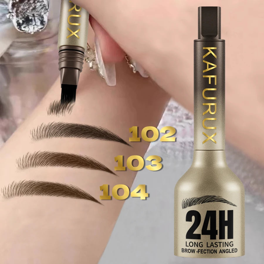 3D Dye Eyebrow Pencil Hairling Anti-smudge Waterproof Long Lasting Qme