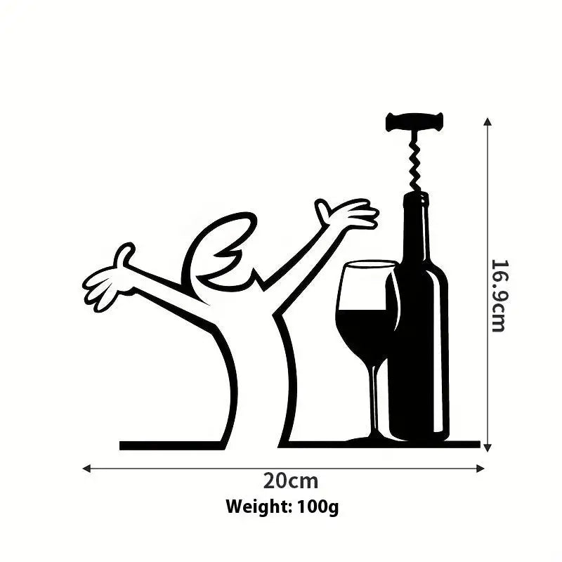 Hang Installation Line Figure Modern Metal Poster Living Room Bedroom Qme A1