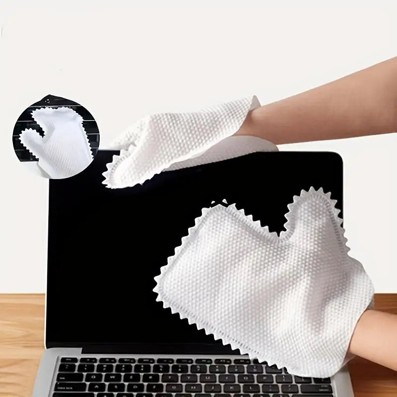 20Pcs Disposable Car Cleaning Gloves-Dust Removal Wipes For Home Non-woven Anti-Static Auto Interior Cleaning Tools Qme