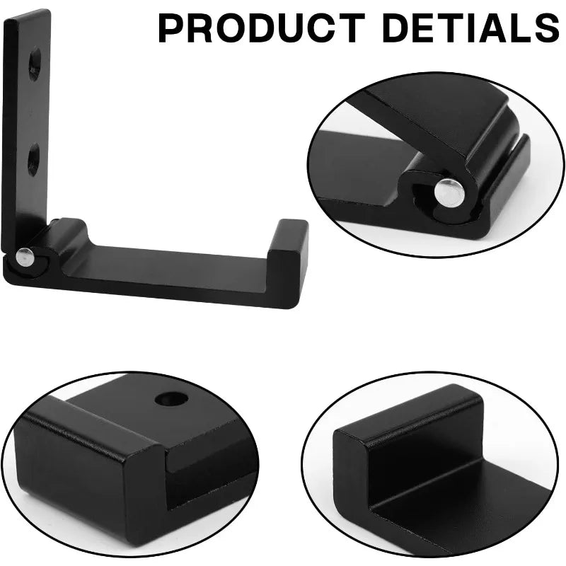 Folding Coat Hook,wall Hook For Hanging Outerwear Towels,heavy-duty Alloy Headphone Stand, Rust Proof Wall Mounted With Screws Qme