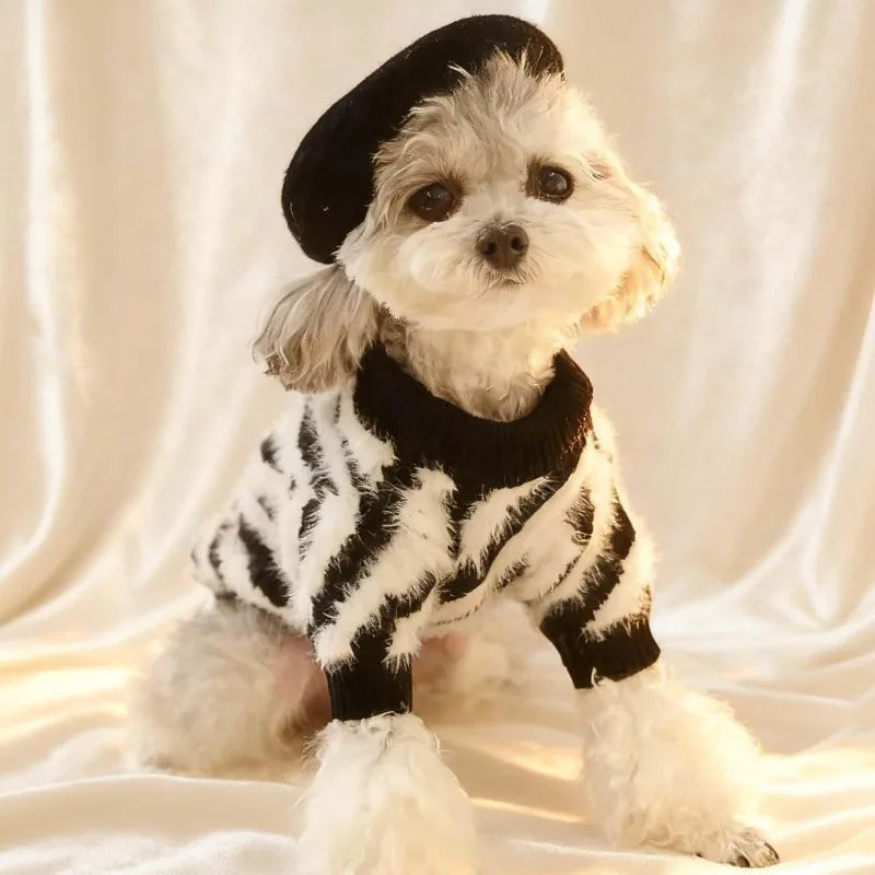 Ultra small dog beret cute kitten hat, fashionable pet hat wool mini hat photo props birthday accessories Christmas Halloween Qme