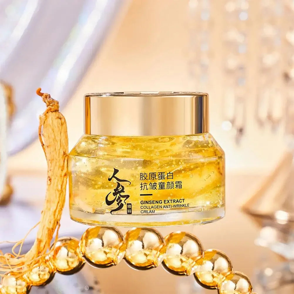 Gold Ginseng Face Cream Polypeptide Moisturizing Niacinamide Facial Serum For Skin Care Cream 24k Gold Ginseng Serum Qme