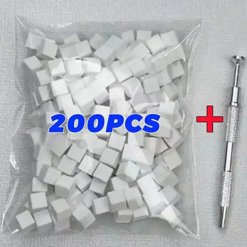 Mini 4 Claws Square Nail Art Sponge Nail Sponge Metal Grabber Set Multipurpose Blush Gradient Sponges Beauty Manicure Tools Qme
