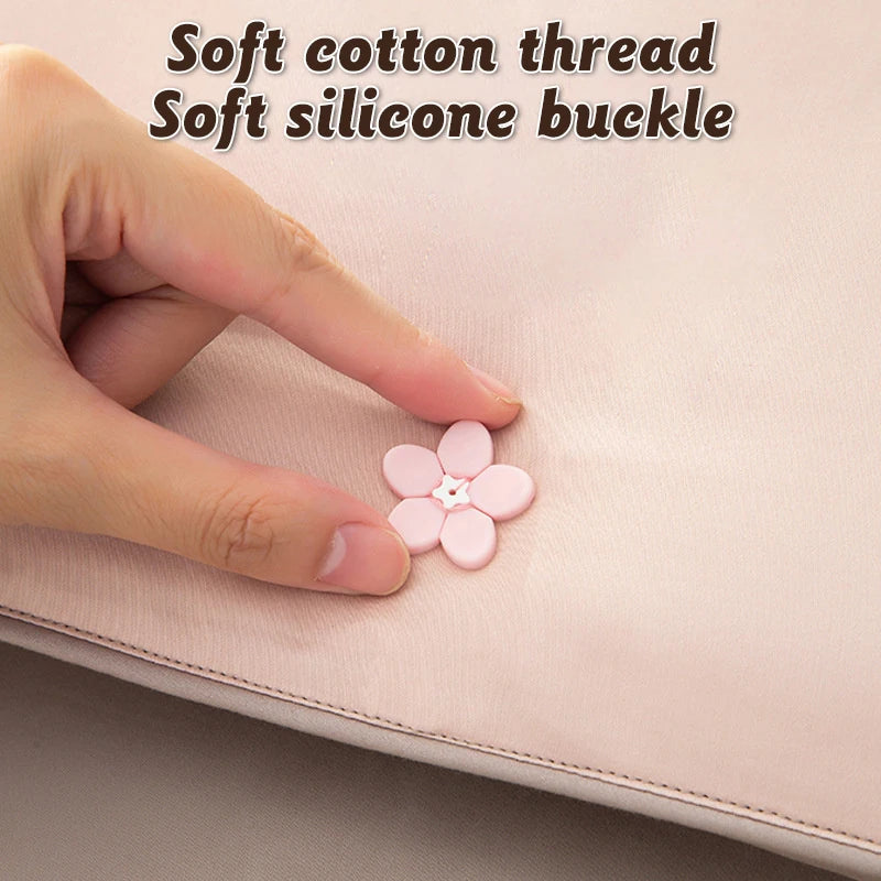 One Button Unlock Duvet Cover Fastener Clip Anti Slip Blanket Buckles Qme