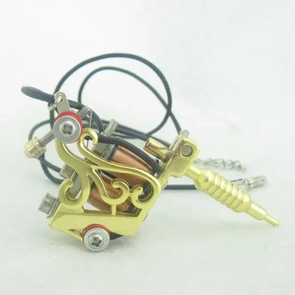 Men Charm Tattoo Machine Stainless Steel Jewelry Necklaces With Pendant Male Women Punk Hip Hop Accessories Gifts Wholesale Qme MTM18-GN