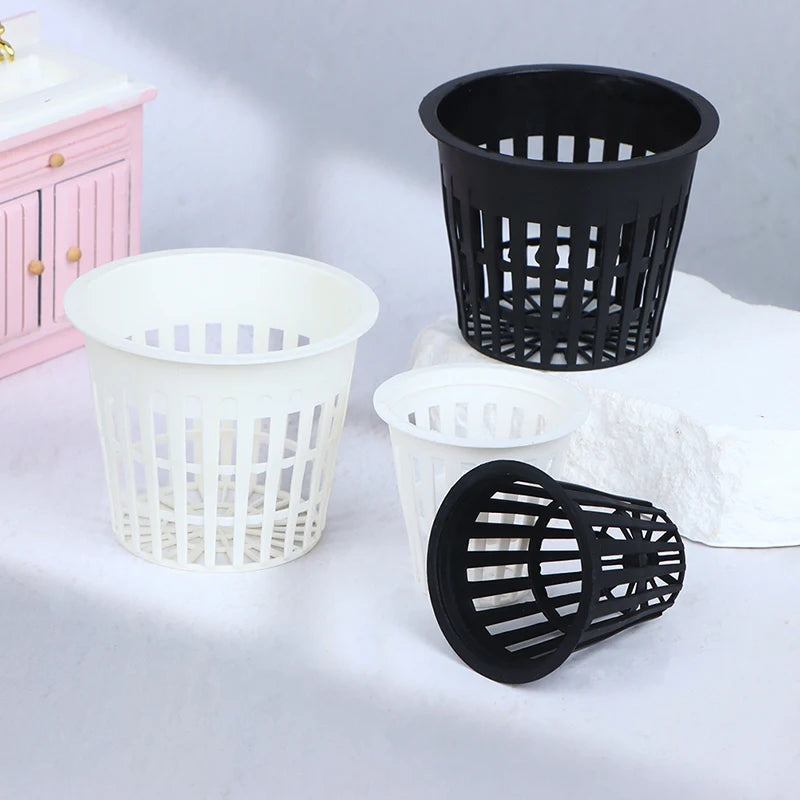 Soilless Net Basket Slotted Colonization Container Grow Orchids Qme