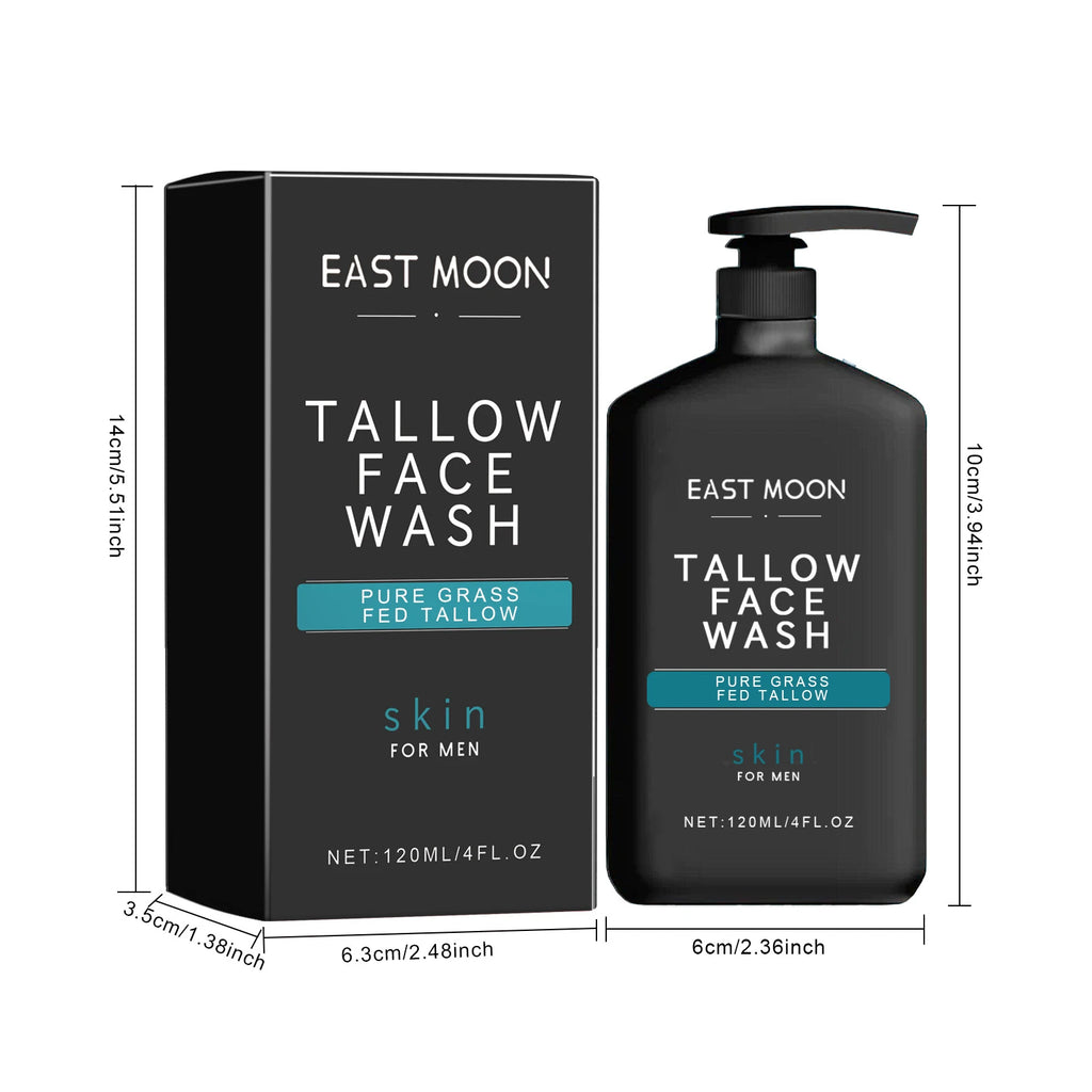Men's Daily Face Wash Deep Cleansing Pore Oil Control Remove Acne Blackhead Brightening Facial Cleanser for Refreshed Skin Qme
