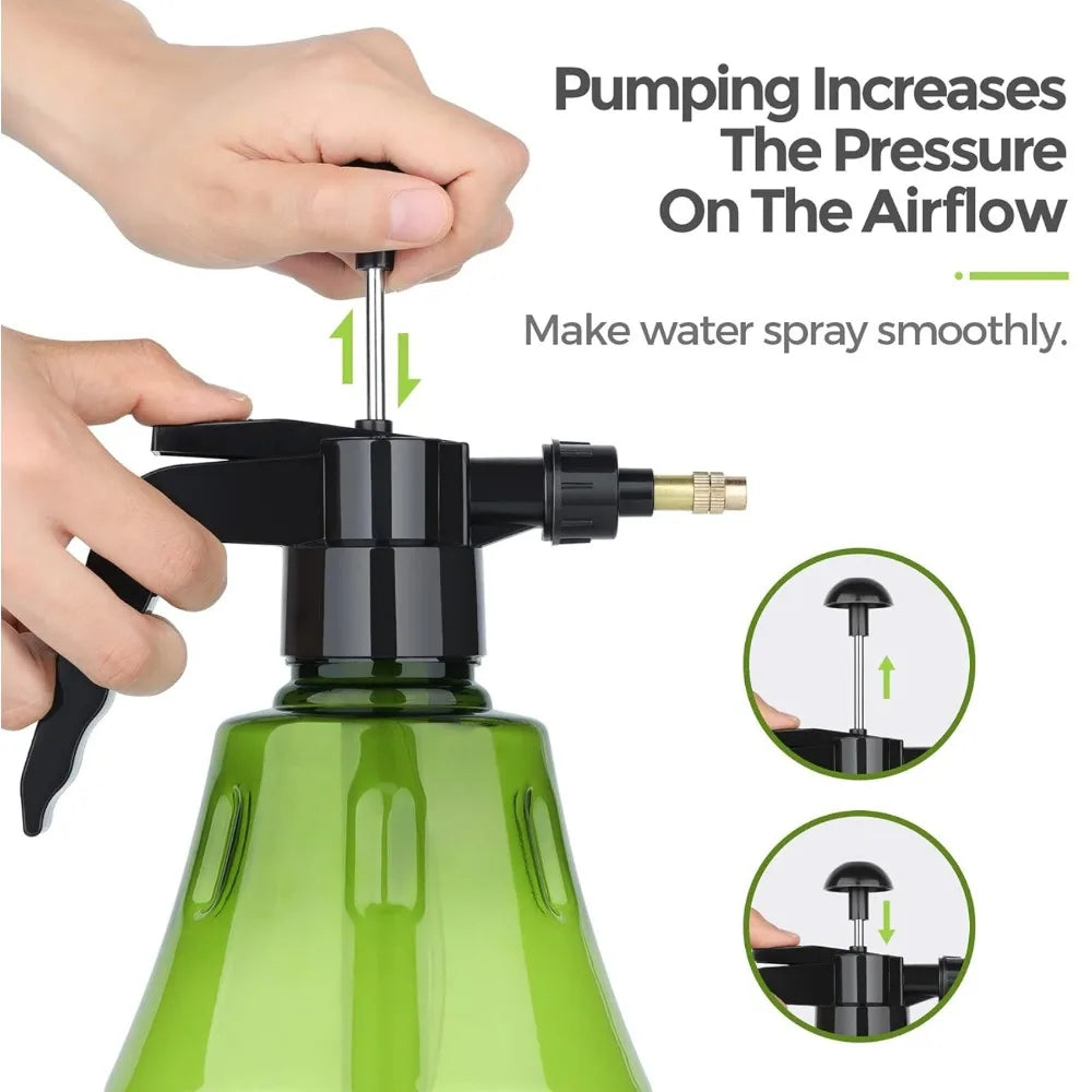 1.5L Garden Watering Pressure Sprayer Bottle Horticultural Plant planting Watering Tool Household Watering High-Pressure Sprayer Qme