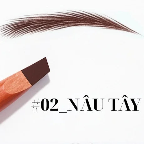 Hard Eyebrow Pencil - Waterproof, Long-lasting, Matte Finish, Smooth & Blendable For Natural Looks Qme F305-2