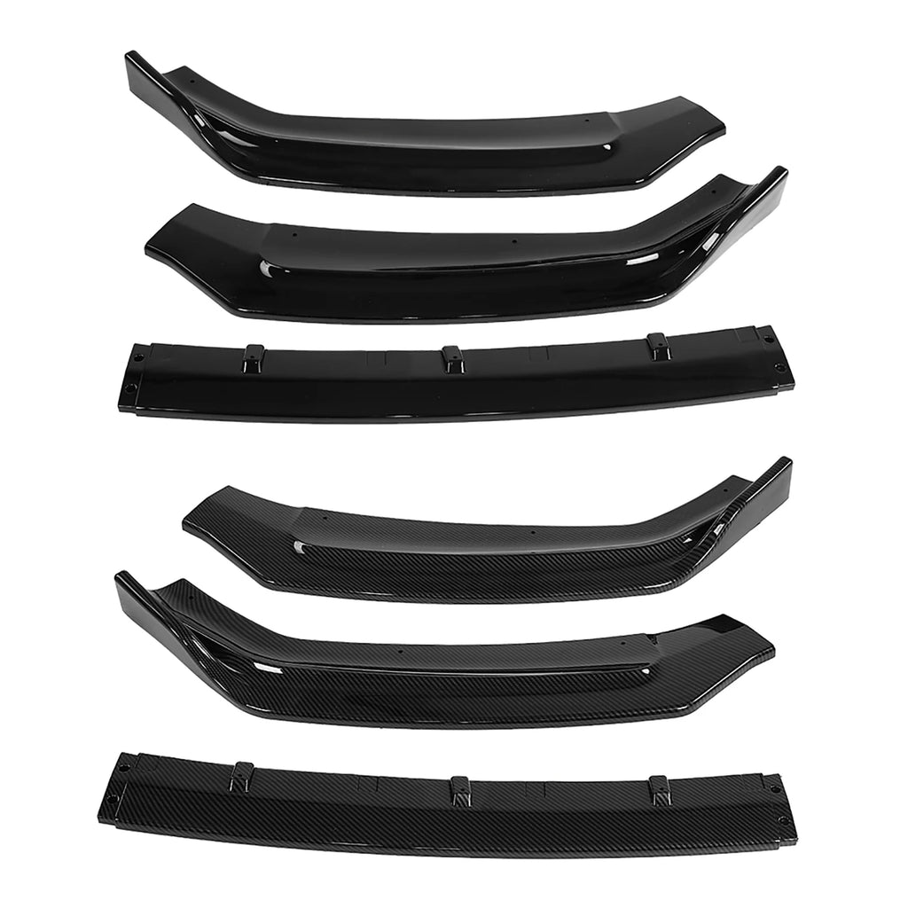 Bumper Add on Lip Car Front Bumper Canard Lip Splitter Body Shovels for B9 17‑18 Car Front Bumper Lip Front Bumper Diffuser Qme