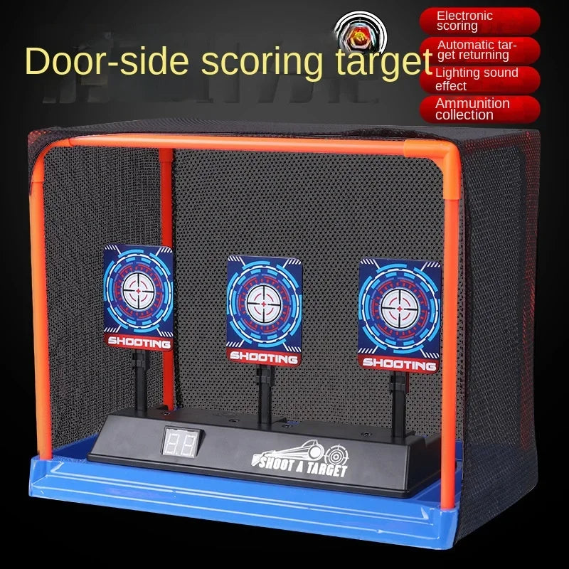 Targets for Nerf Guns Auto Reset Electric Shooting Target Accessories Kids Sound Light Shooting Game Toys High Precision Scoring Qme