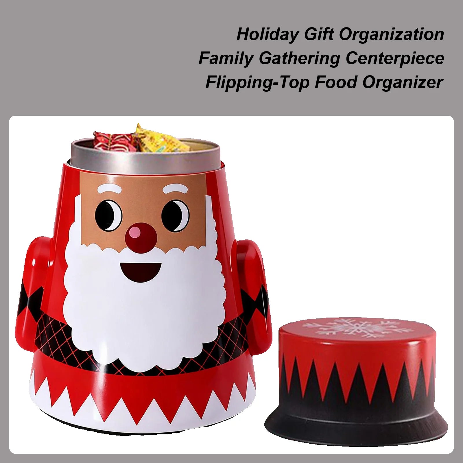 Christmas Jars Airtight Food Storage Container Decorations Snack Qme