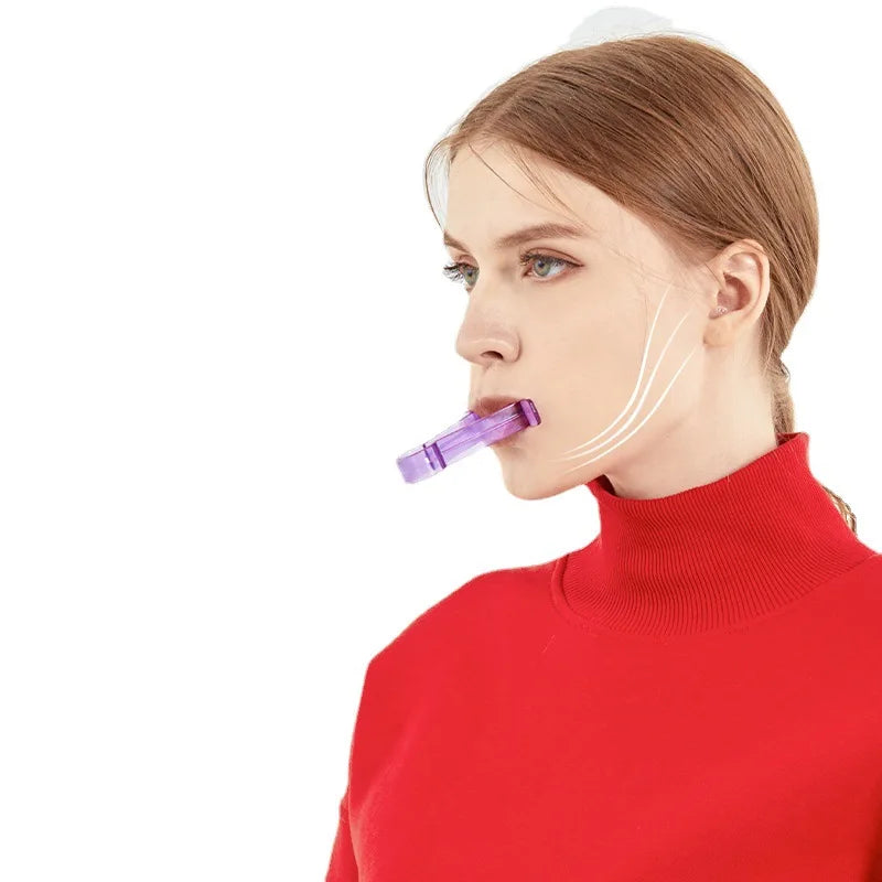 1/2/3/4Pcs V-Shaped Jaw Chewing Trainer Oral Muscle Training Firming Chin Exerciser Instrument Double Chin Exerciser Instrument Qme