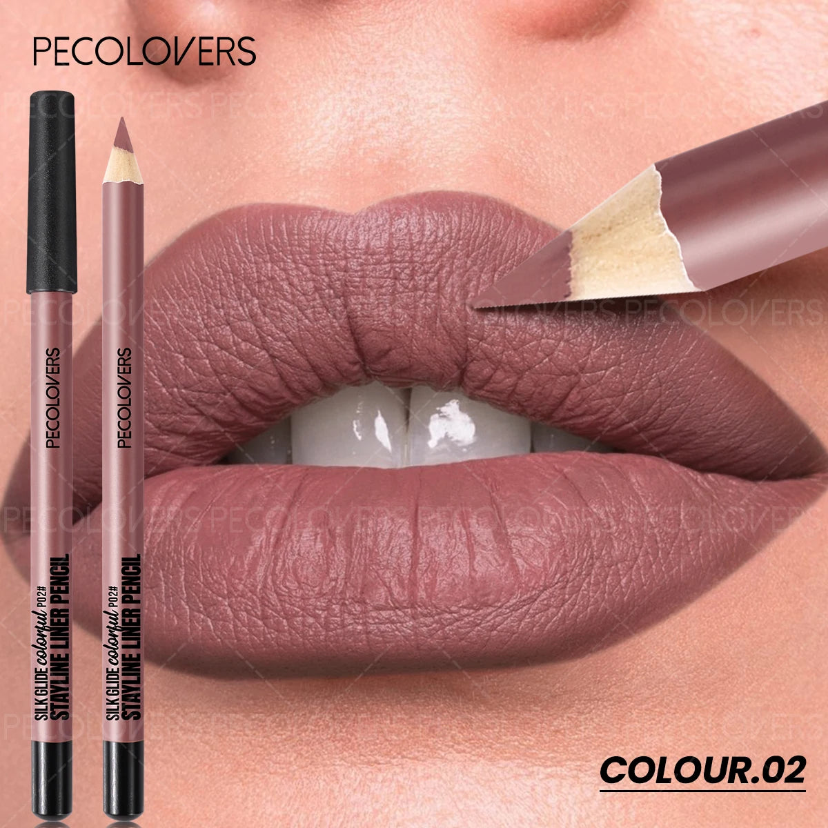 Matte Lipliner Second Back Lip Contour Plump Charming Lips Non Drying Qme 02