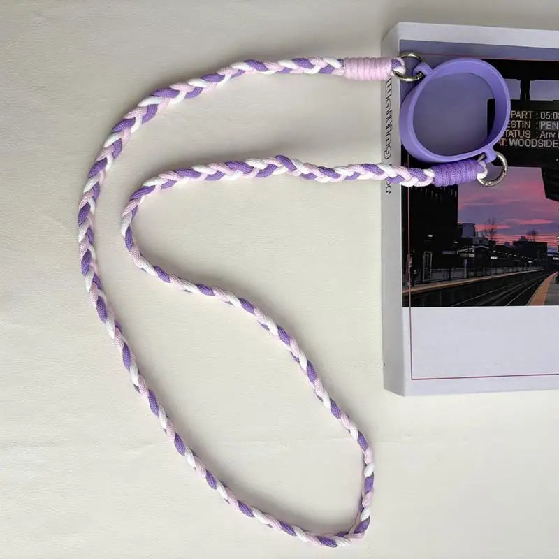 Braided Crossbody Strap Insulated Cups Water Bottle Shoulder Cup Qme F