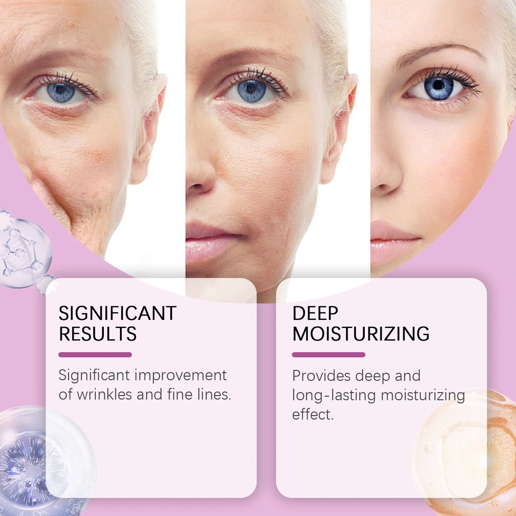 EELHOE Collagen Lifting Facial Serum Anti-Wrinkle Fade Fine Lines Improve Skin Moisturizing Hydrating Ceramide Ampoule Essence Qme