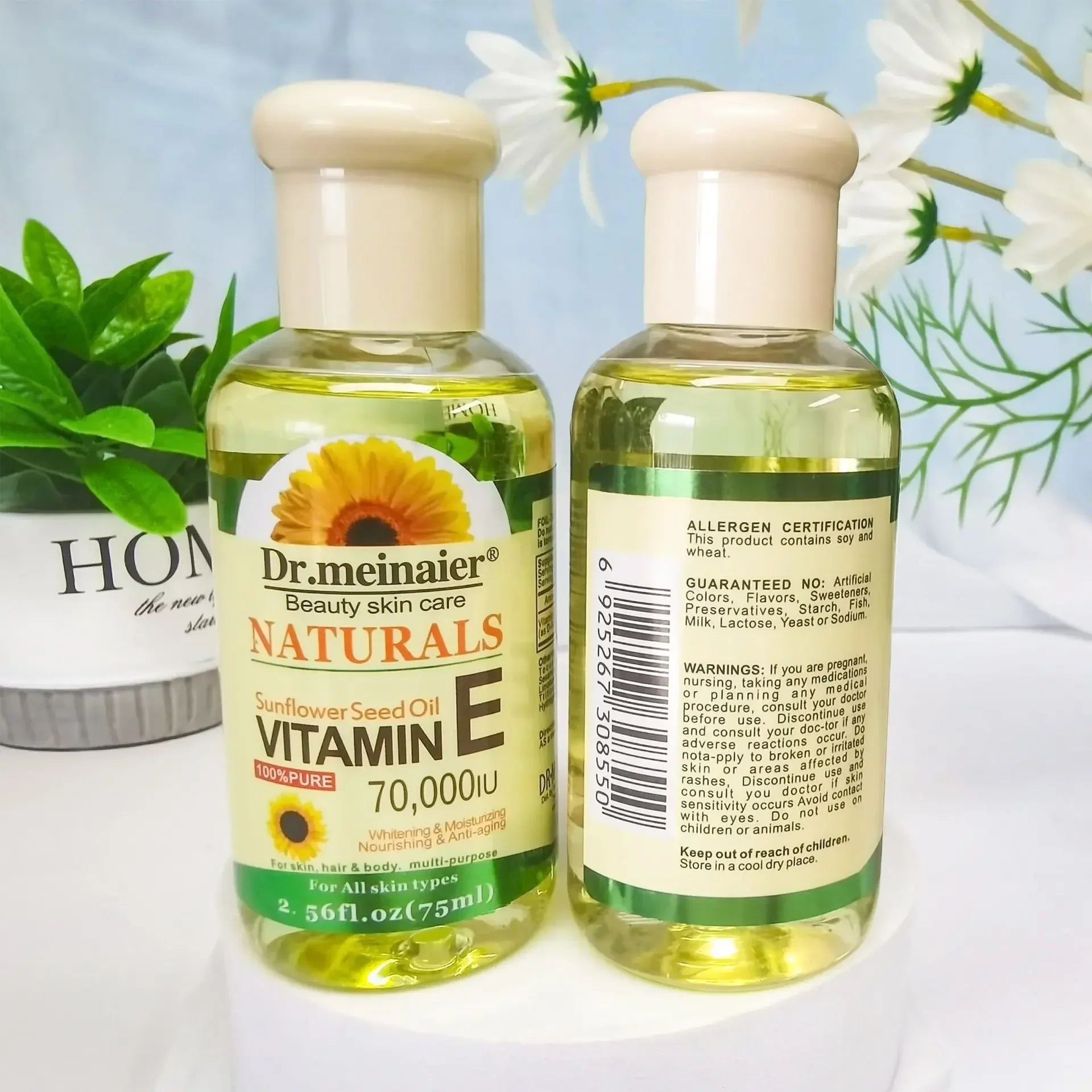 Vitamin E Face Essence Oil Morning Night Whitening Shrink Pores Anti Qme Chamomile Oil