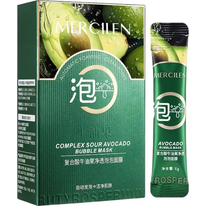 10pcs Mercilen Sea Grape Peeling Facial Masks Anti Wrinkle Moisturizing Hydrating Anti-Aging Peel-Off Face Mask Tearing Masks Qme 1 box CN