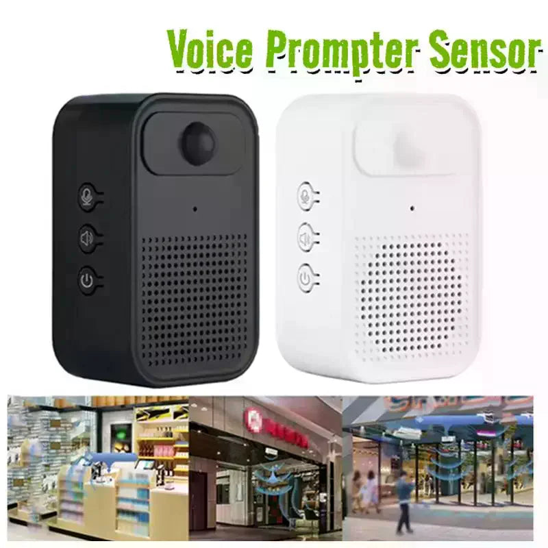 Welcome Door Sensor Store Welcomer Voice Prompter Sensor Infrared Induction Home Outdoor Doorbell Qme