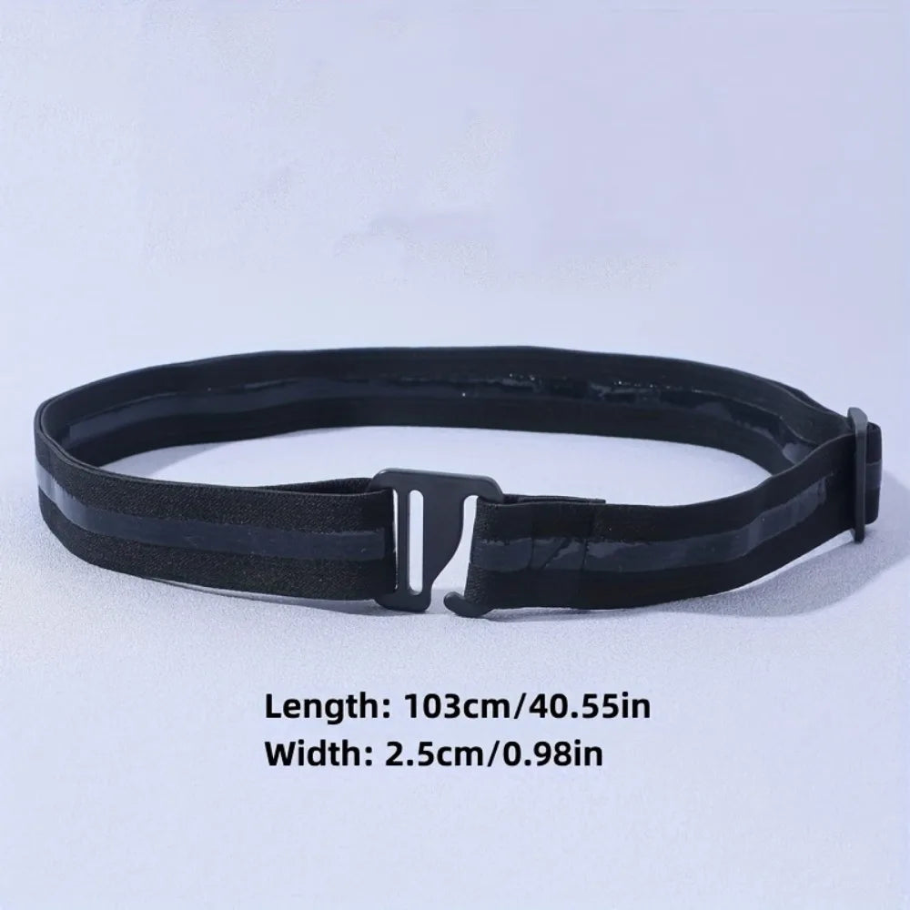 Men's Elastic Shirt Fixed, Stretchable and Adjustable Waistband, Flexible and Comfortable, Silicone Contacts Qme