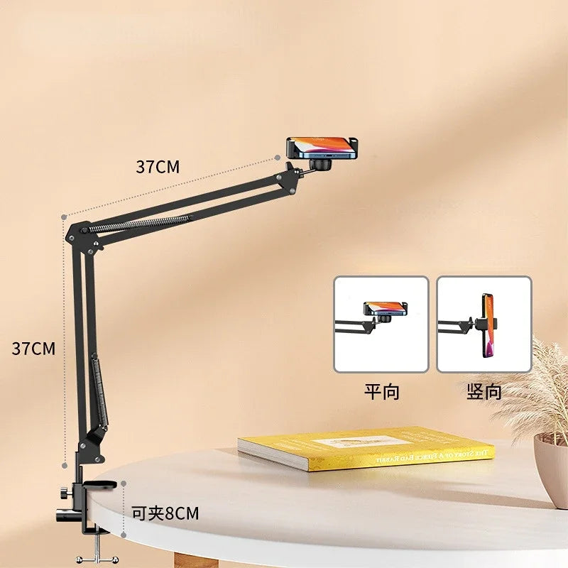 360Degree Long Arm Tablet Holder Stand for 4 to 11inch Tablet Smartphone Bed Desktop Lazy Holder Bracket Support for iPad Qme