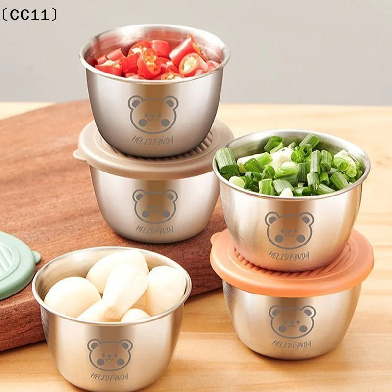 Barbecue Dipping Cup Stainless Steel Sauce Portable Seasoning Dish Qme