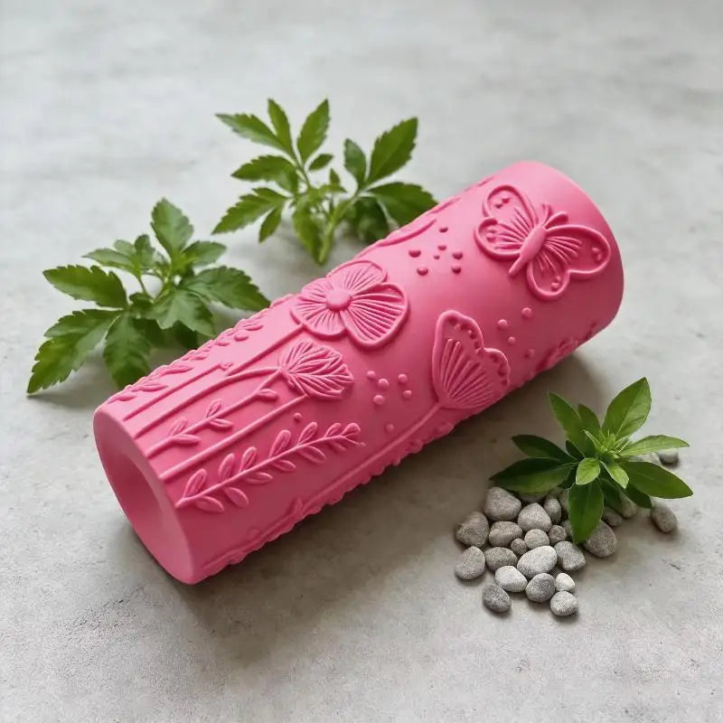Floral Butterfly Texture Polymer Clay Roller Food-safe Ceramic Qme