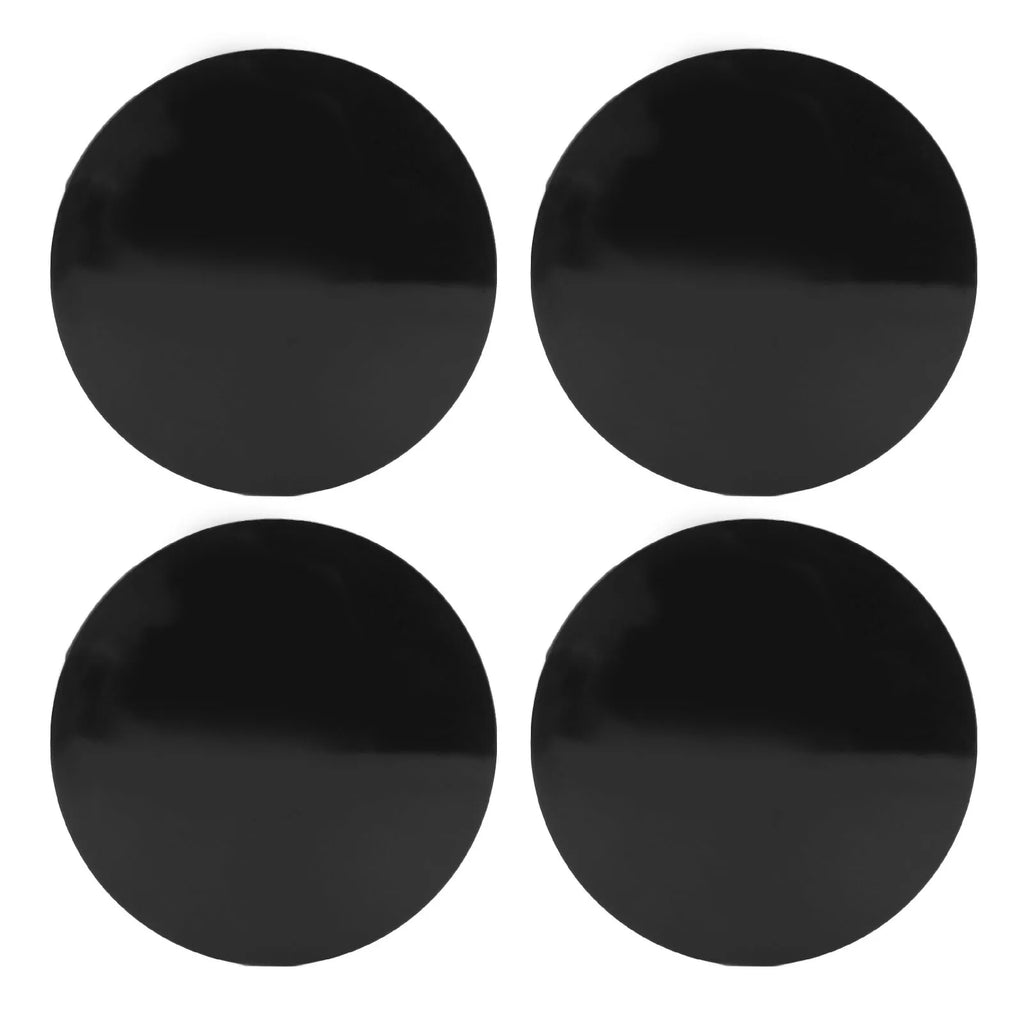 4PCS 56mm Car Wheel Center Hub Caps Black Compact Tyre Rim Hub Cover for Vehicle Wheel Center Hub Caps Qme Black