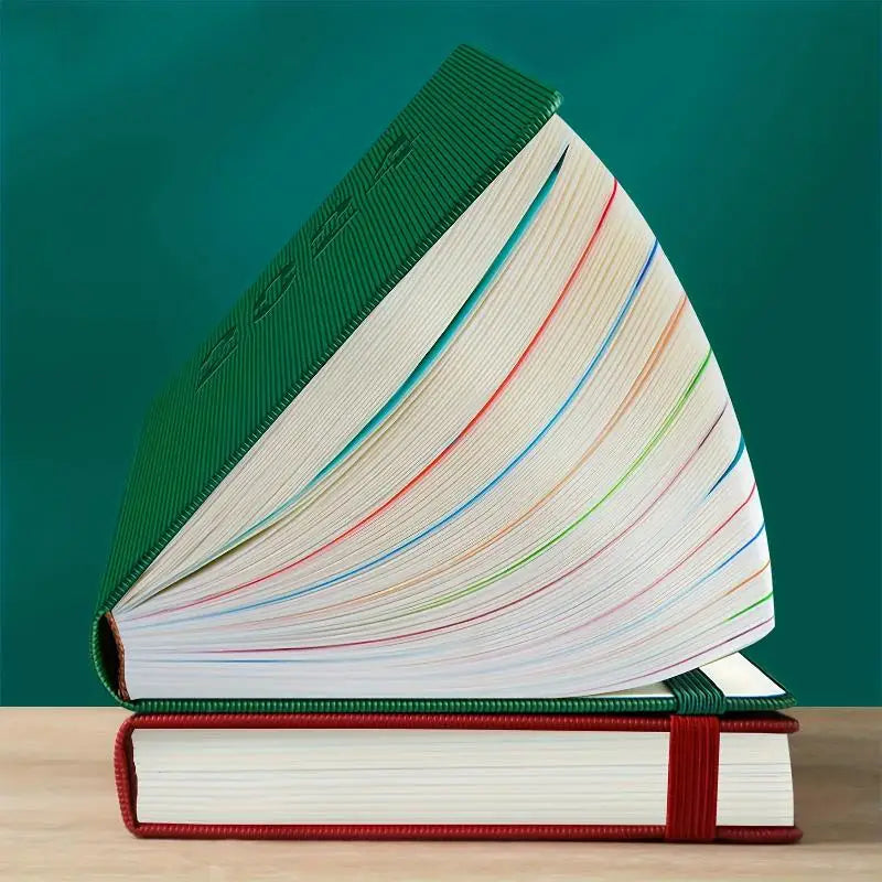 2026 Daily Monthly Planner Colorful Mark Hardcover Leather Day 400 Qme