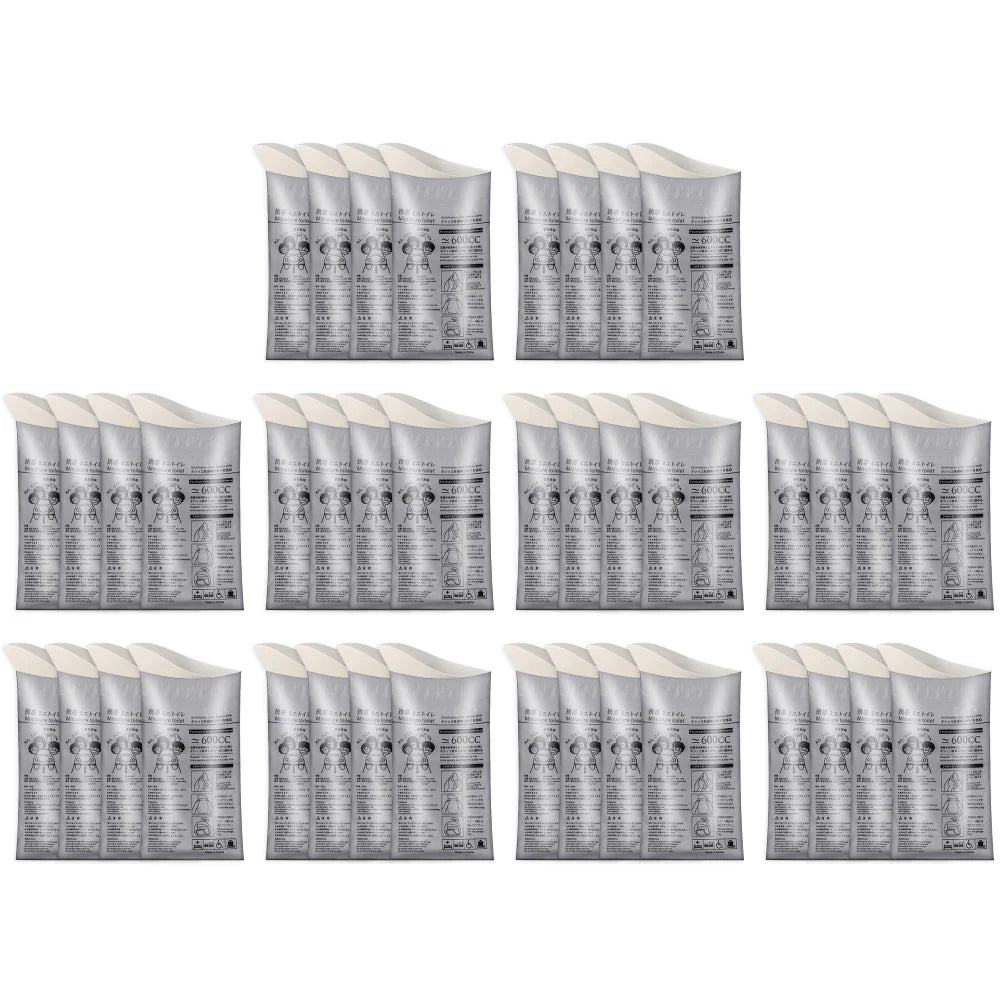 100-8PC Outdoor Emergency Urine Bags 600ml Disposable Travel Mobile Toilet Portable Urinal Bag for Female Baby Male Vomiting Bag Qme 40PCS