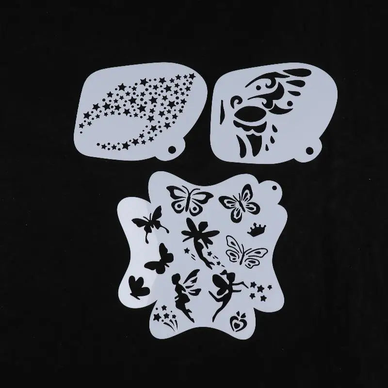 Face Paint Stencils Professional Body Art Templates Parties Makeup Qme