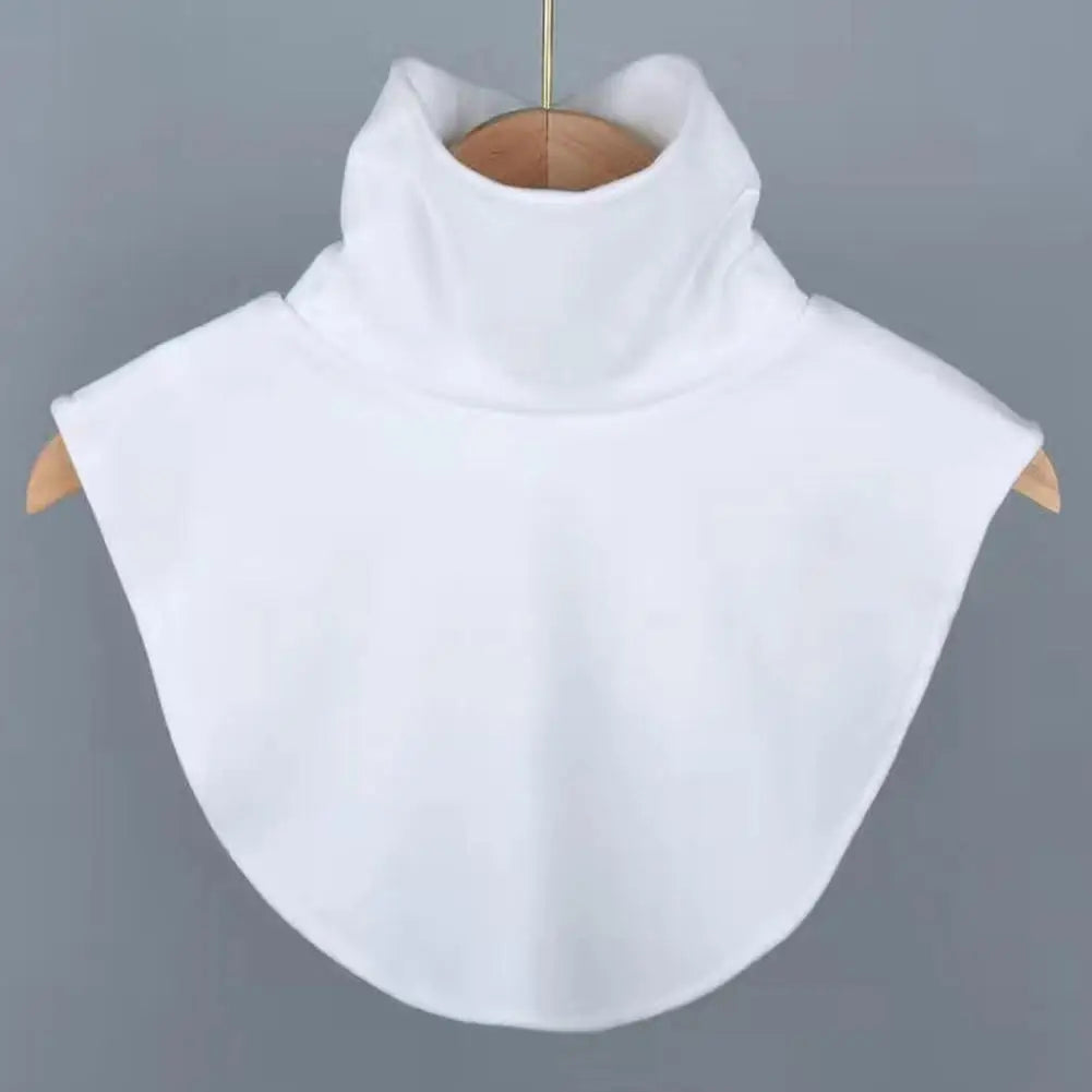 Soft Elastic Modal Detachable Collar Square False Collars Solid Color Turtleneck High Inner Neck Cover For Women Scarf Qme