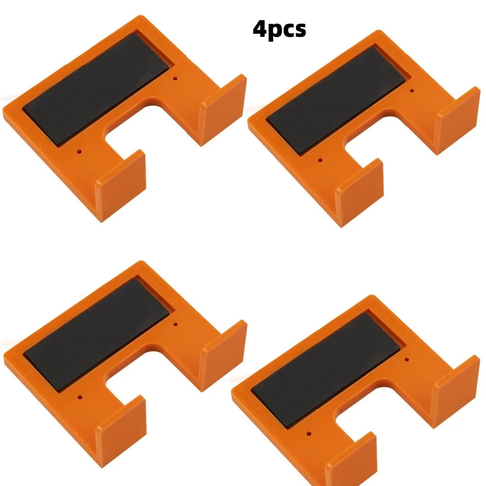 Magnetic Hinge Quick Installation Locator Cabinet Door Seam Fixing Plate for Home Woodworking Furniture Repair Accessories Qme 4pcs