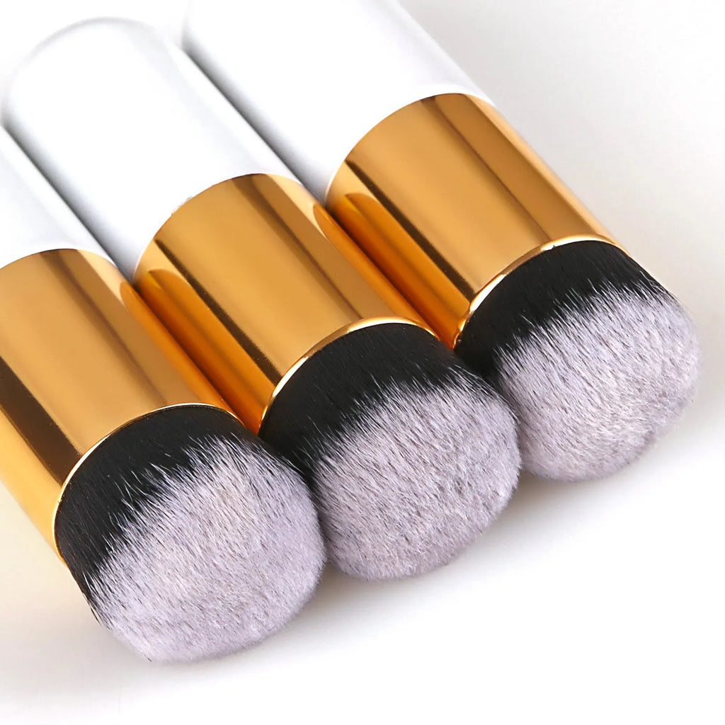 Chubby Pier Foundation Brush Flat Cream Makeup Brushes Professional Qme