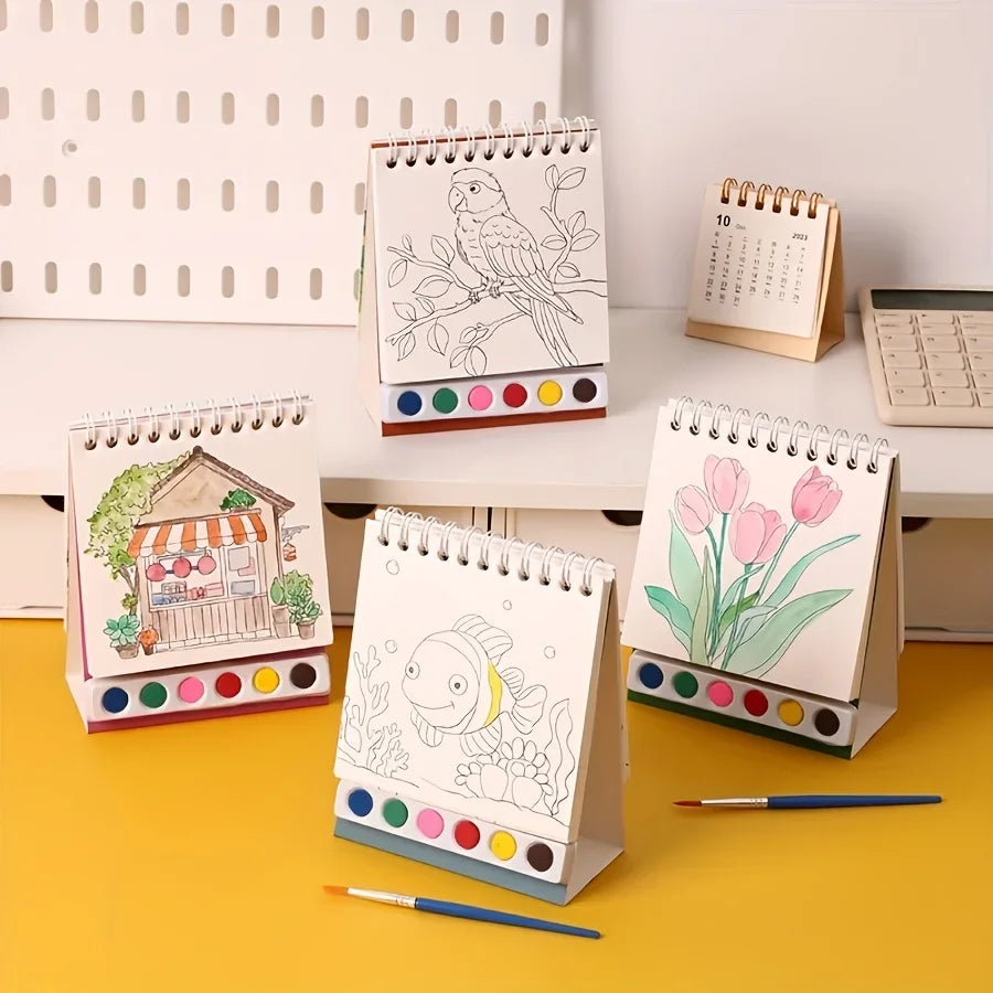 20 sheet watercolor sketchbook set, colorless leaves, suitable for creative drawing boards of students and professionals Qme