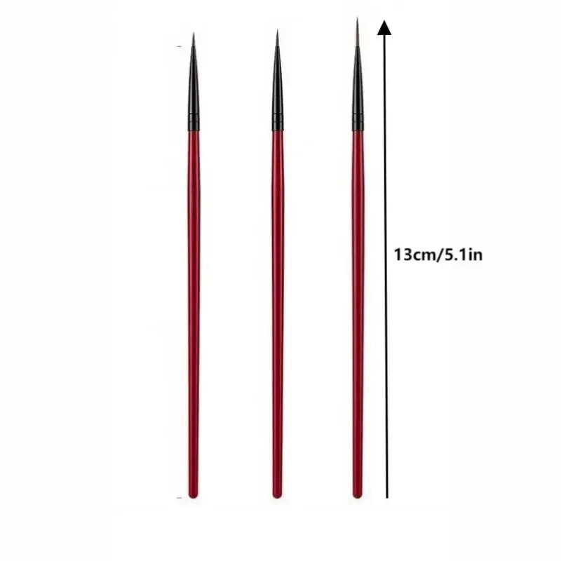Nail Art Brushes Liner Brush Thin Details Fine Drawing UV Gel Polish Qme