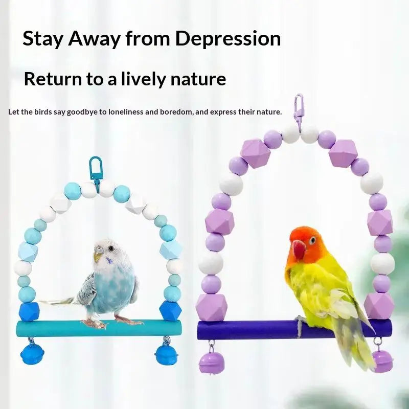 Bridge Bird Supplies Climbing Toys Cage Accessories Colorful Pet Qme
