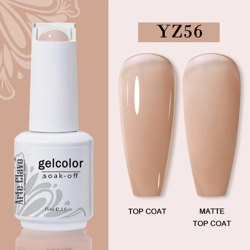 Arte Clavo15ml Gel Nail Polish Burgundy Red Brown Chocolate Art Soak