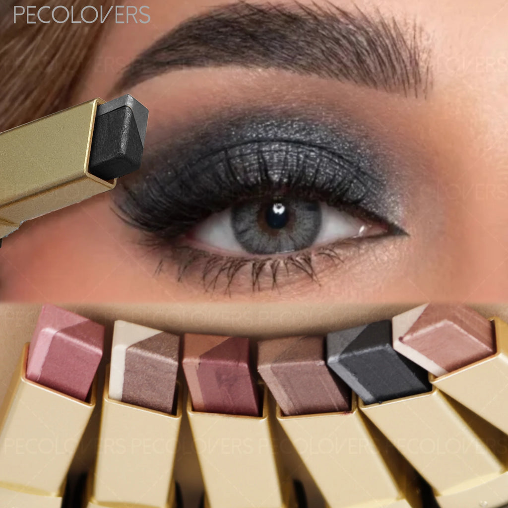 Two-tone Gradient Eyeshadow Stick Pearly Shimmer Waterproof Qme